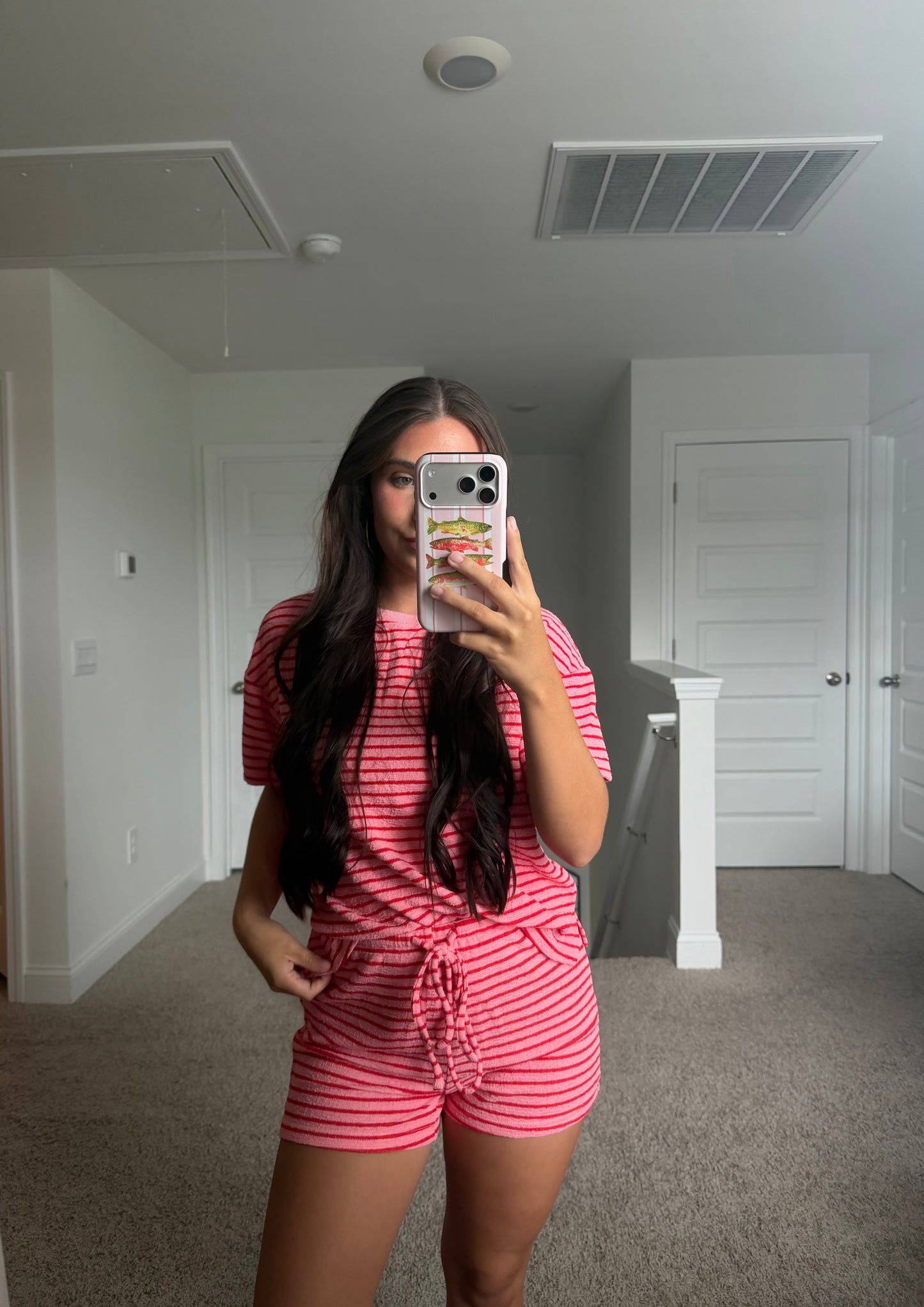 Pink & Red Terry Set