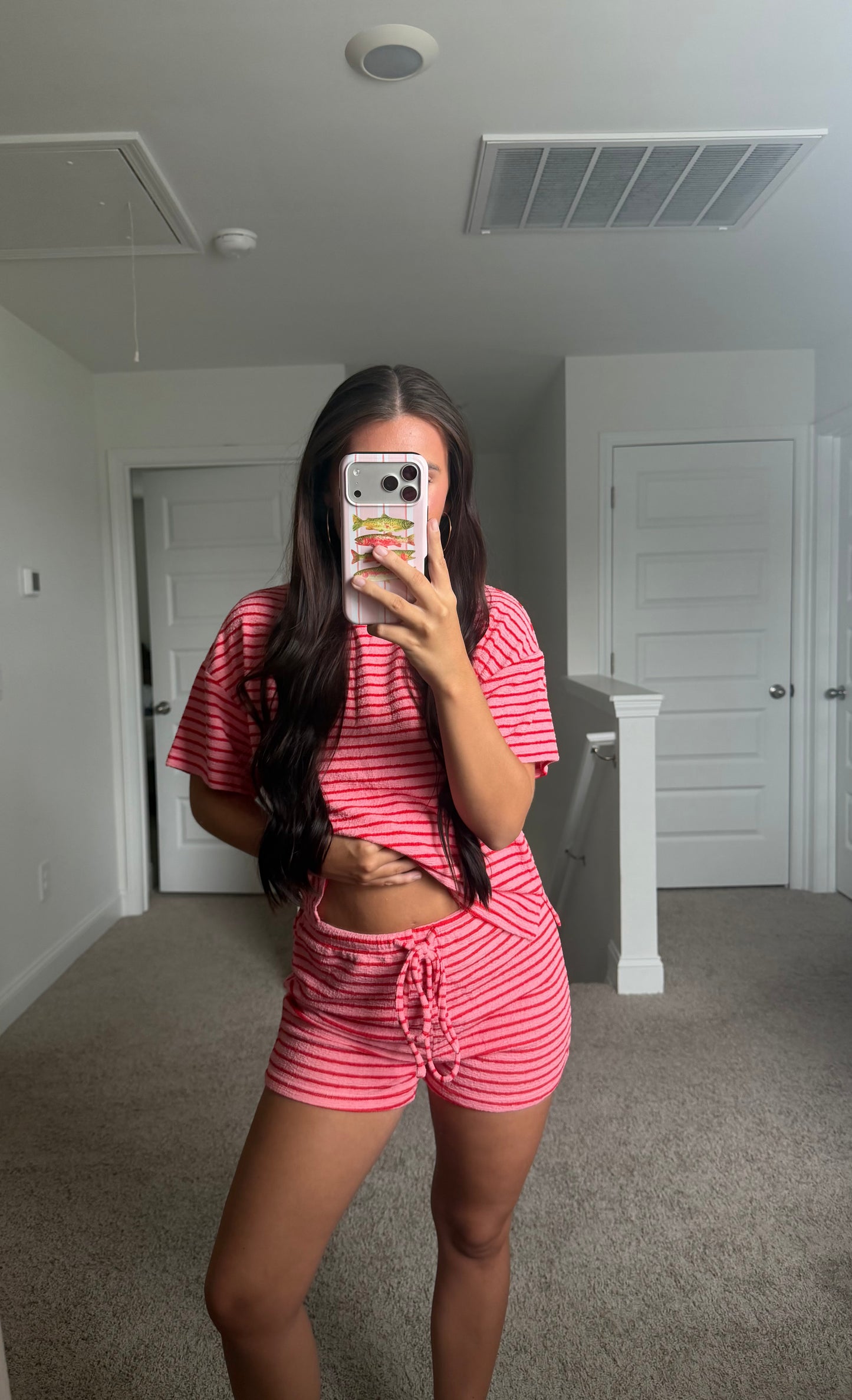 Pink & Red Terry Set